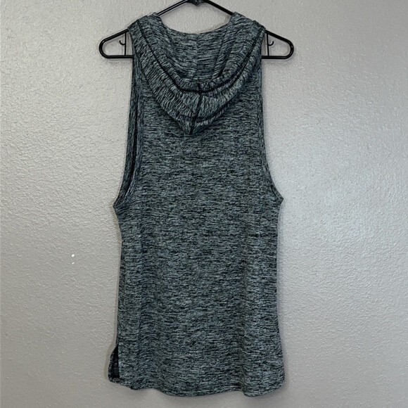Under Armour woman’s Small Heather Gray Heat Gear Long Hooded Tank Dress Tunic - Picture 9 of 14